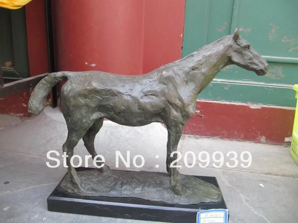 00525 16 '' klasik bronz heykel oymalar orijinal eski savaş atı heykeli