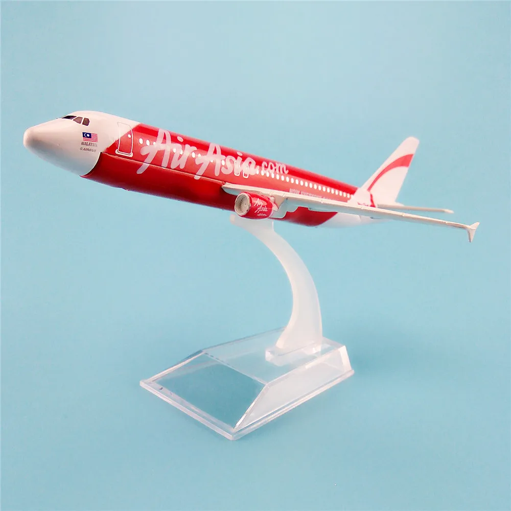 16 Cm Logam Pesawat Model Asia Air Asia Airways Airbus 320 A320