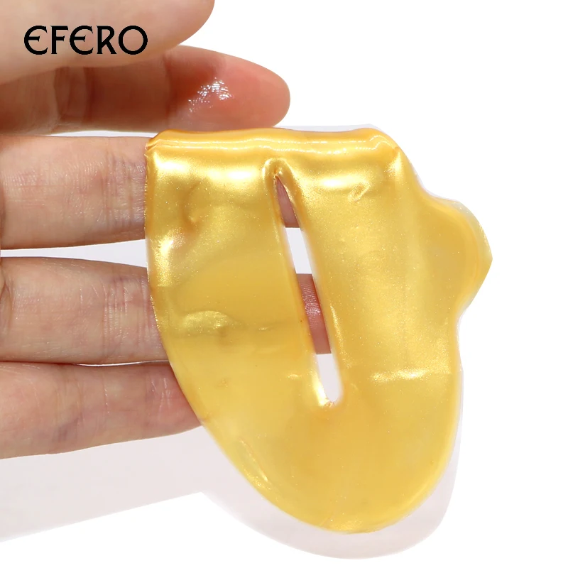 

EFERO 15packs Enhancer Lip Mask Gold Collagen Lips Mask Care Pads Crystal Lip Membrane Anti Wrinkle Aging Moisturizing Lip Patch