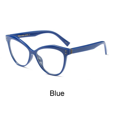 Ralferty, оправа для очков "кошачий глаз", для женщин, фирменный дизайн, оправа для очков, для оптического рецепта, градусов, трендовые очки Oculos F92113 - Цвет оправы: Синий