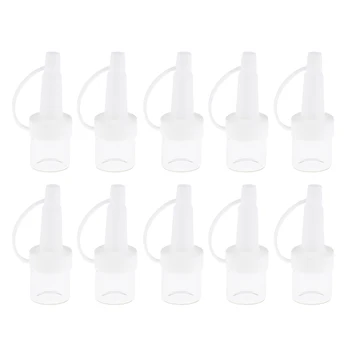 

Pack 10pcs Clear Empty Glass Dropper Bottles Refillable Vials Containers Sample Makeup Container for Liquid
