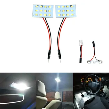 

12V DC COB Auto Interior trim dome light Recessed LED Panel Light Bulb Car License Plate accessory Festoon Adapter BA9S T10 W5W
