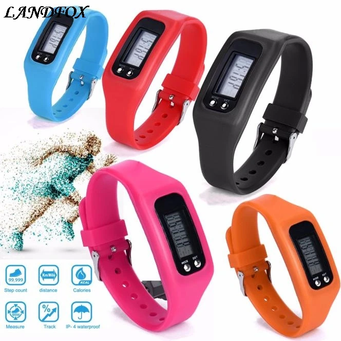 Smart Bracelet Sport Pedometer Fitness Tracker Digital LCD Pedometer Run Step Walking Distance