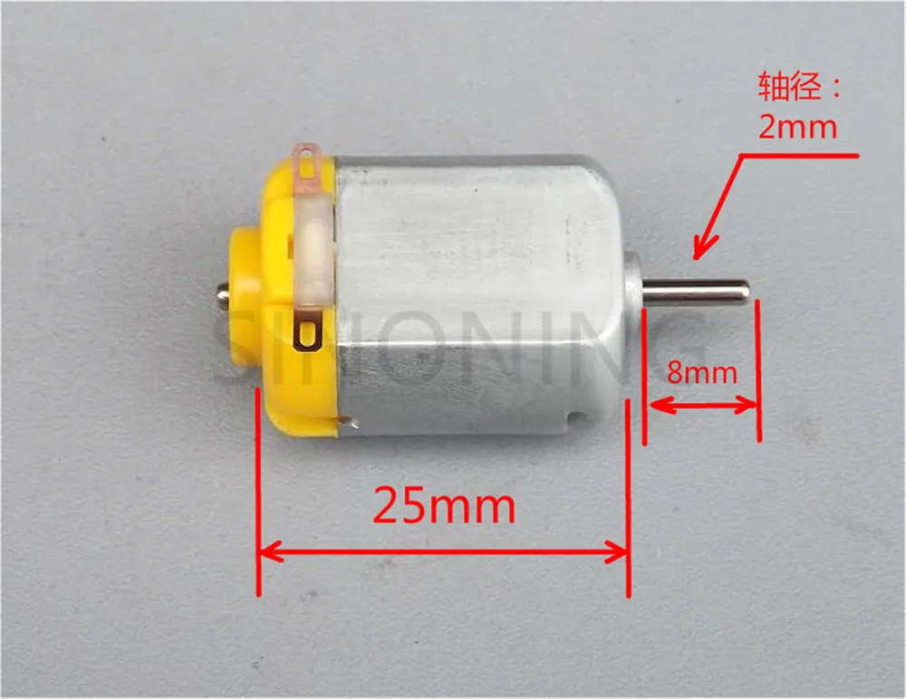 2pcs 130 micro toy motor strong carbon brush DIY model 3V 6V