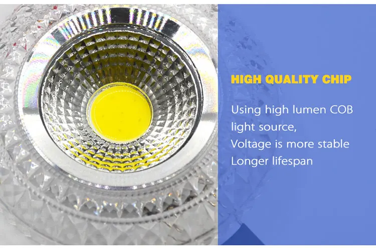 down lights COB LED Downlight Colorful Panel Light RGB 3W 110V 220V Recessed Lamp Fixture For Halogen Lamp Decoration Purple Spot light bathroom ceiling light