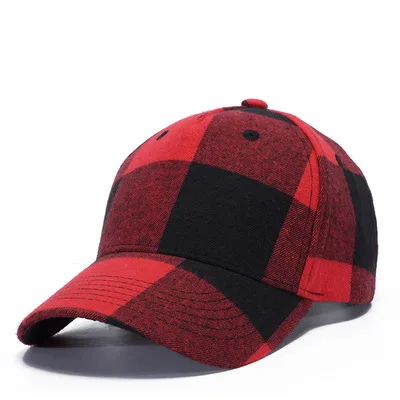Ретро клетчатая хлопковая бейсбольная кепка для мужчин Snapback шляпа Женская британская Форменная фуражка Gorras Painters Повседневная Регулируемая Кепка s - Цвет: 2