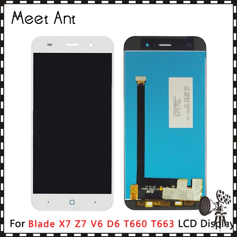 Высококачественный ЖК дисплей 5 0 дюйма для ZTE Blade X7 Z7 V6 D6 T660 T663|Экраны мобильных