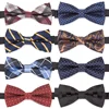 Mens Bowtie Jacquard Tie Formal Necktie Boy Men Fashion Business Wedding Stripe Bow Ties Male Dress Shirt Gift Cravat ► Photo 1/6