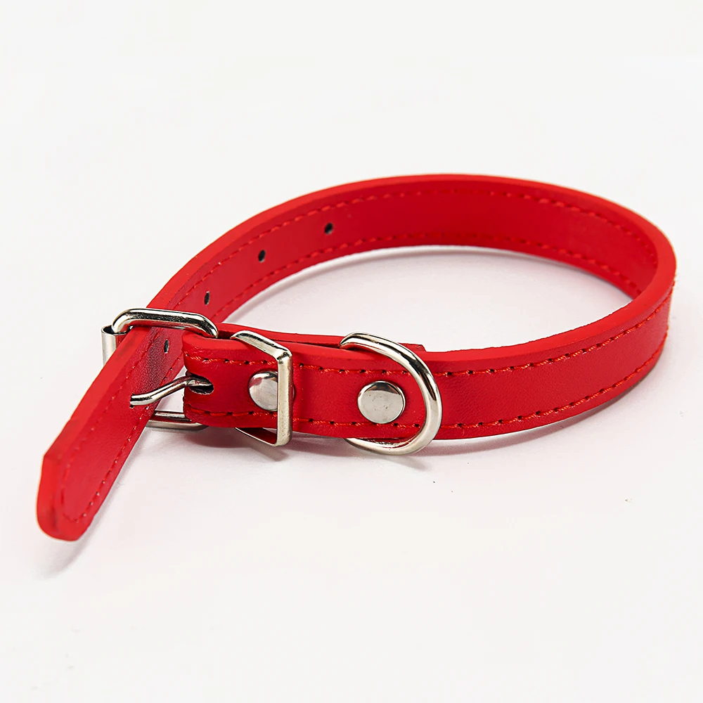 Cat Collar Safety Puppy Collar Chihuahua Solid Dog Collar For Cats Kitten Pet Cat Collars Adjustable Pet Leash Cat Lead Supplies 2