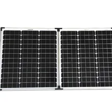 80 Вт моно портативная солнечная панель, складная солнечная панель, легко переносить и использовать на открытом воздухе, регулируемая с кронштейном, 80 Вт моно солнечная панель