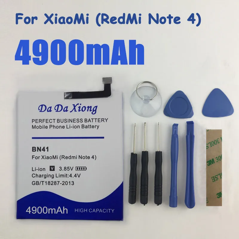 

High Capacity 5450mAh BN41 Battery for Xiaomi Hongmi Note 4 Redmi Note 4