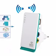 Wi-Fi ретранслятор 300 Мбит/с 2,4 ГГц 2 порта беспроводной маршрутизатор усилитель сигнала расширитель мини карманный усилитель для дома путешествия ЕС вилка