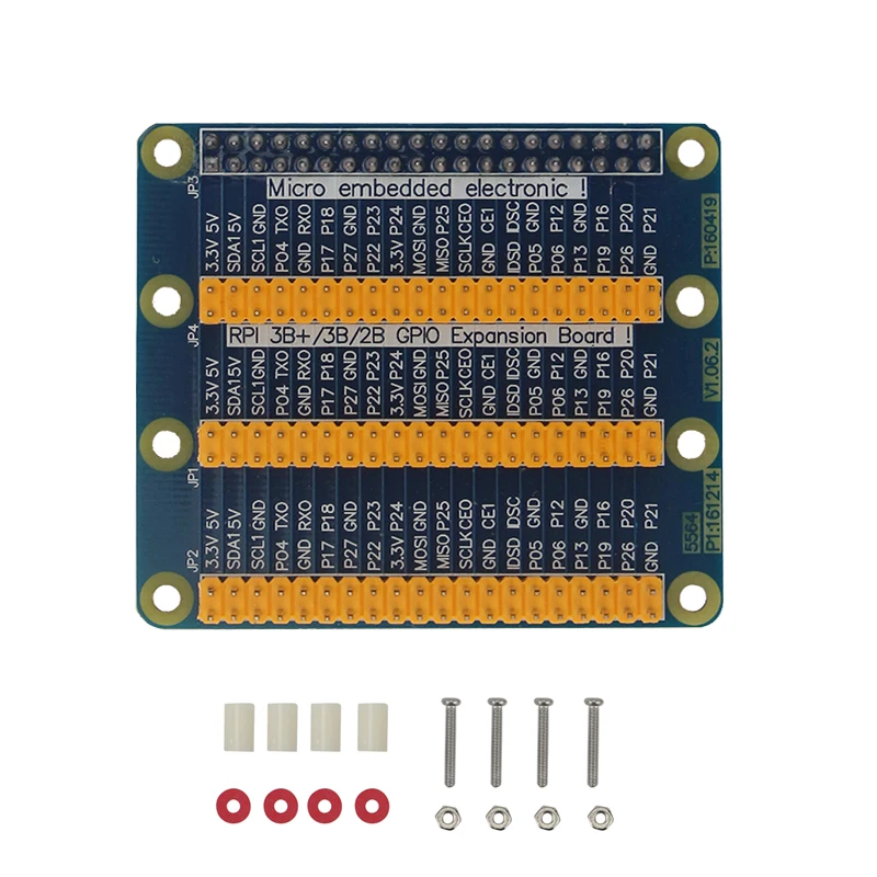 Raspberry Pi GPIO Плата расширения 1 до 3 40 Pin GPIO модуль для Orange Pi PC Raspberry Pi 4B/3B+/3B Raspberry Pi Zero W/1,3