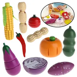HBB деревянный резка еда измельчитель для овощей Ролевые Игры развивающие игрушки подарок для малыша интерактивные игрушечные лошадки