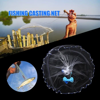 

Fishing Casting Network 7.8ft Finefish Catch Fishing Net Usa Cast Net Water Hand Throw Small Mesh Fishing Net