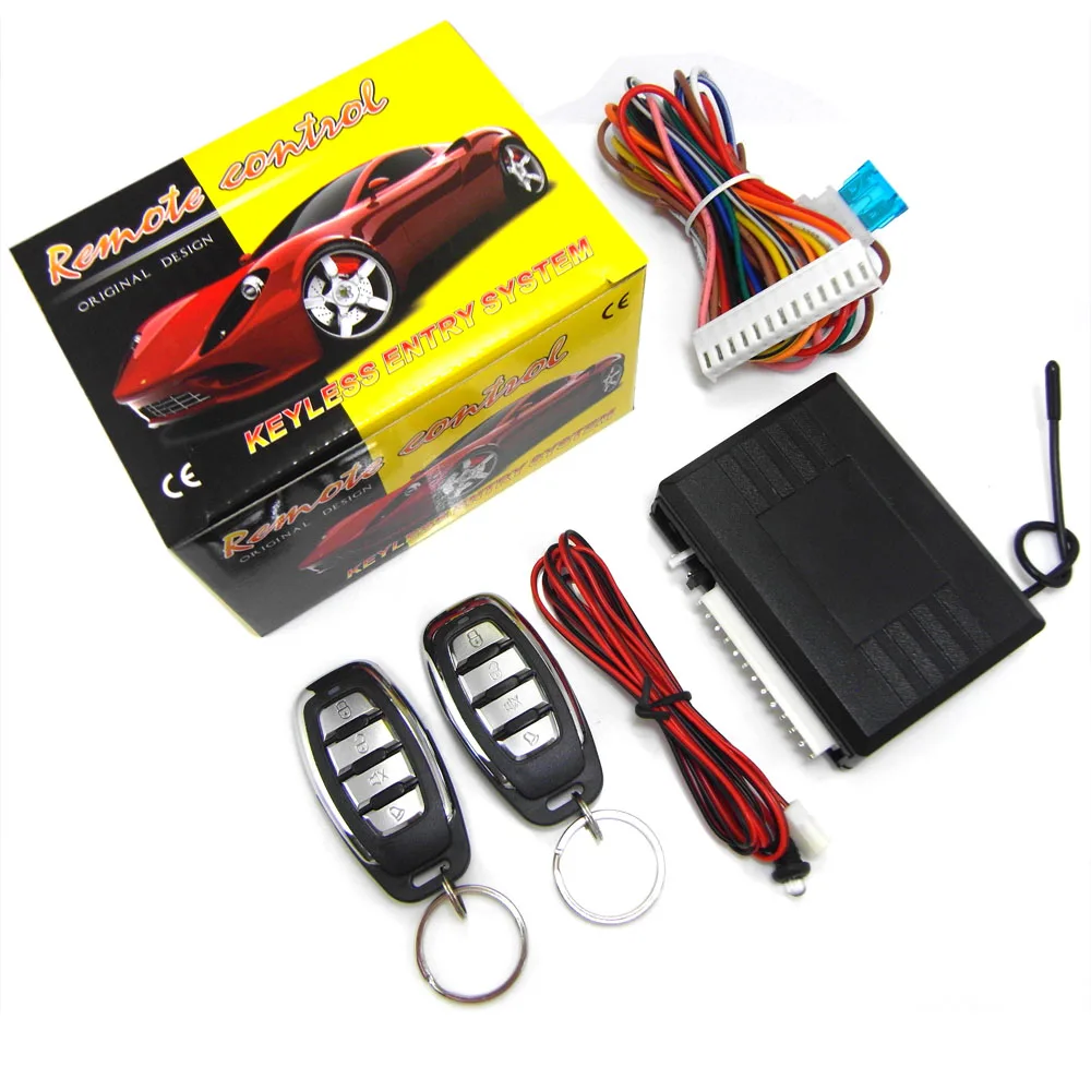 

BIUYEE Universal Car Alarm Systems Auto Remote Central Kit Lock Vehicle Keyless Entry System Central Locking with Remote Control