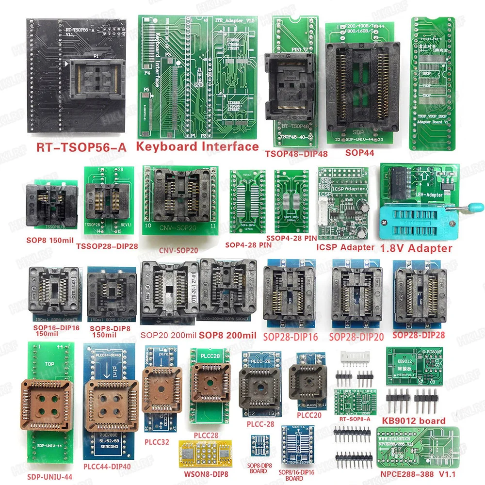 RT809H EMMC программирование Nand FLASH + 44 шт. с кабелями бесплатная доставка|Интегральные