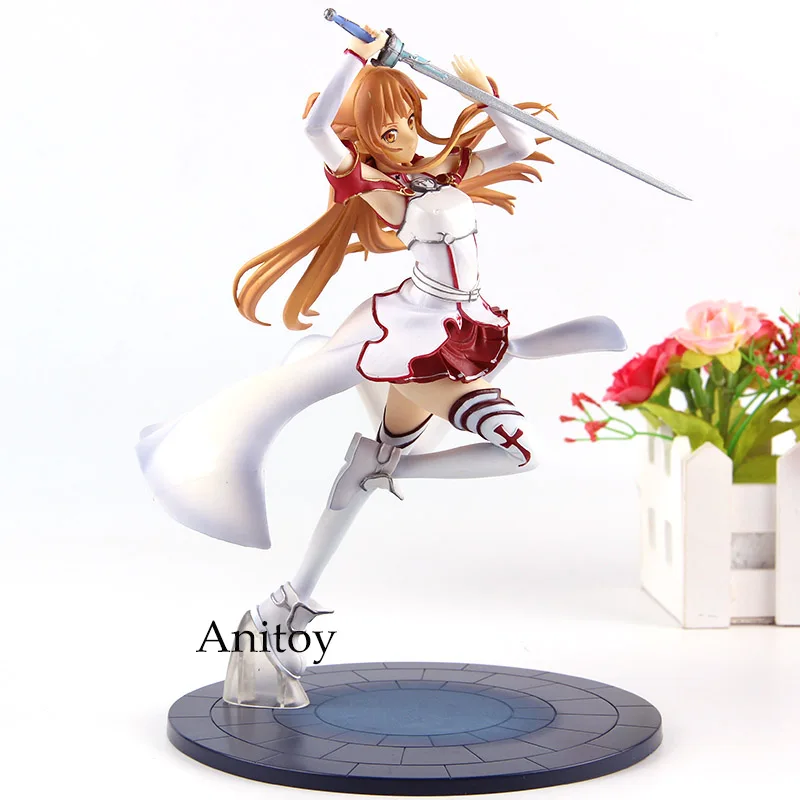 Anime Sword Art Online Figure SAO Asuna Figure Action Knights of the Blood Ver. 1/8 Scale PVC Collection Model Toys Anime Sword Art Online Figure SAO Asuna Figure Action Knights of the Blood Ver. 1/8 Scale PVC Collection Model Toys