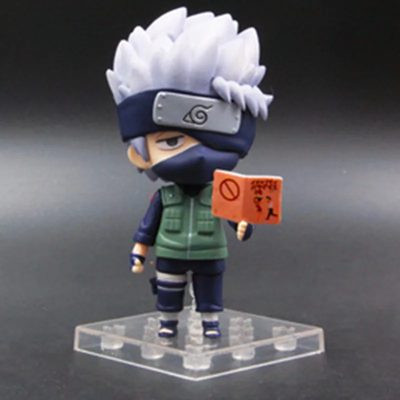 

10cm Naruto Shippuden Hatake Kakashi Nendoroid 724# Anime Action Figure PVC toys Collection figures for Model Doll Toys Gift