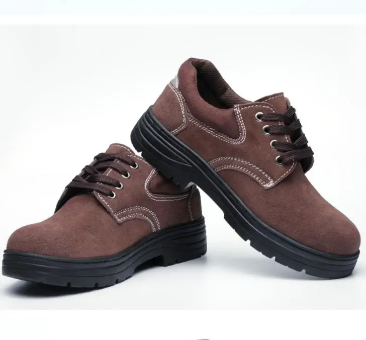 Fine Zero/ мужские высокие замшевые шапки с стальным носком, большие размеры, рабочая безопасная обувь, мужские ботинки на открытом воздухе, рабочие ботильоны