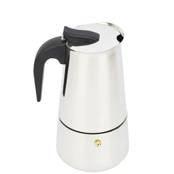 

New 2/4/6/9 Cups Stainless Steel Coffee Maker Latte Percolator Moka Pot Espresso Stove Top Pot Portable Automatic Machine