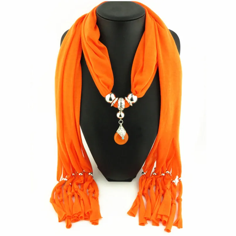 

Olaru Bohemia Tibet Bead Stone Chiffon Tassel Scarf Choker Necklace Woman Vintage Long Chains Fashion Wholesale Accessories New