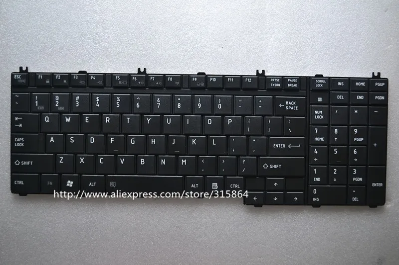 Нам ноутбук клавиатура для Toshiba Satellite L581 L583 L582 P300 L585 L586 L587 L500 L505 F50 X300 A505 L555 Черный английская модель