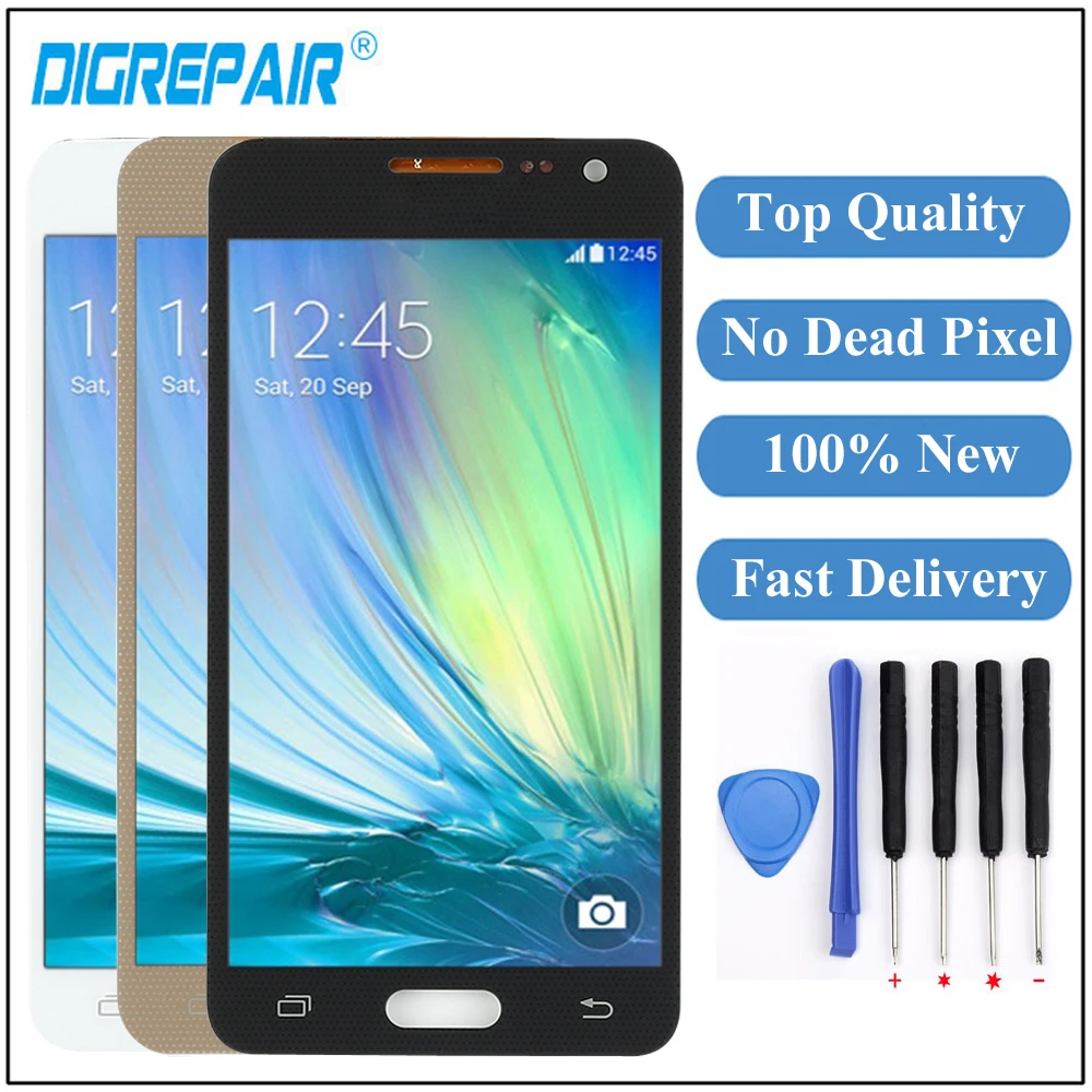 

A300f display For Samsung A3 2015 LCD A300M A300F Display Touch Screen Digitizer Assembly For Samsung A3 2015 Display