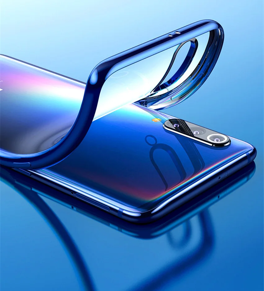 For Xiaomi Mi 9 Case 3D Laser Plating Bumper TPU Soft Clear Cover For Xiaomi Mi 9 SE Xiomi Mi9 Transparent Phone Cases (10)