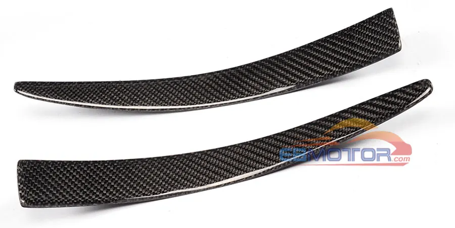 Real Carbon Fiber Front Lip Splitter air knife Splitter Fin Trims Fender 1pair For BMW F80 M3 F82 F83 M4 2014UP  B364