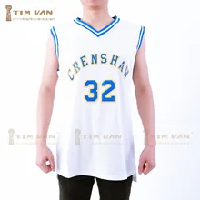 TIM VAN STEENBERGE CRENSHAW Wright 32 Baloncesto Jersey Cosido Cosido-Blanco