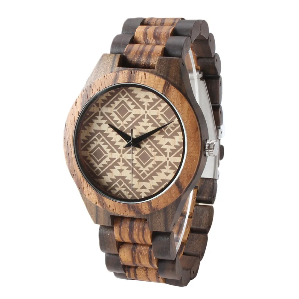 

TJW 2018 fashion trend all wood Quartz watch men's watch casual fashion watch
