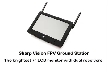 

Hawkeye Sharp Vision FPV Ground Station 7 inch LCD Monitor with duel Receivers