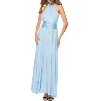 

Abend Cocktail-party Mode Frauen Sommer Kreative Cabrio Multi Weg Wrap Brautjungfer Formale Sexy Backless Lange Maxi Kleid