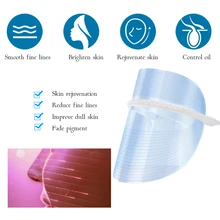 3 Colors LED Light Therapy Mask Facial Beauty Device Anti-aging Anti Acne Wrinkle Removal Skin Tightening Lifting Shrink Pores