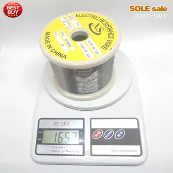 

Electric resistance wire Heating wire round heating Resistance element diameter 0.2mm 42.5 ohm/meter OCr25AL5, sell by kg