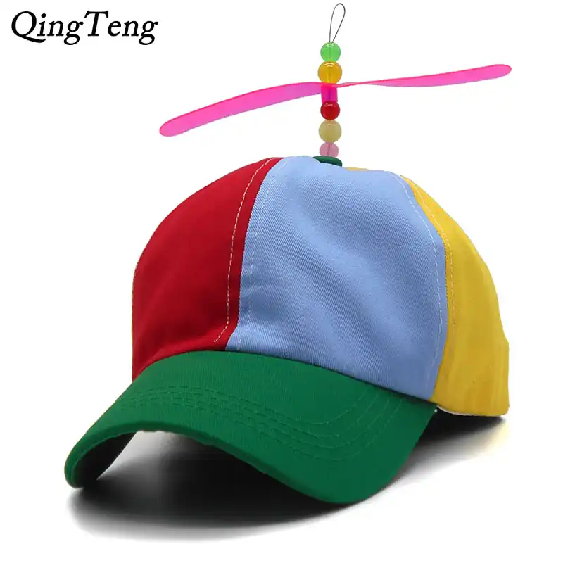 baseball cap with propeller