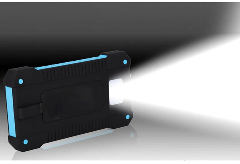 FLOVEME портативный солнечный водонепроницаемый внешний аккумулятор светодиодный светильник 2 USB внешний аккумулятор портативное зарядное устройство для телефона 8000 мАч Внешний аккумулятор
