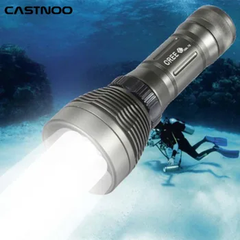 

LED Diving Flashlight Underwater T6 2600LM 8-Mode Torch Brightness Waterproof 80m LED Torch Top Quality