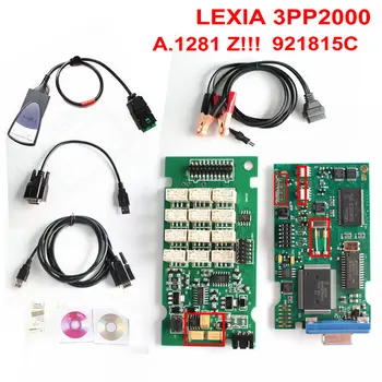 

2pcs 921815C Lexia 3 PP2000 Lexia3 PP2000 V48/V25 For C-itroen For P-eugeot Diagbox 7.83 A 1281.Z stickers DHL Free Shipping