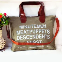 Женская сумка через плечо Холщовая Сумка через плечо модная для путешествий шопинг-B5