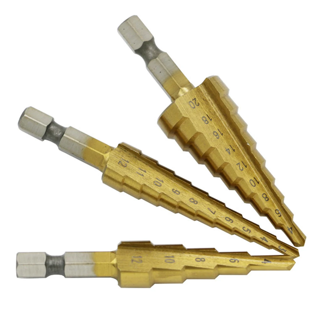 5 35mm Step Drill Bit High Speed Steel M2 Step Cone Drill 13mm Shank Hss Step