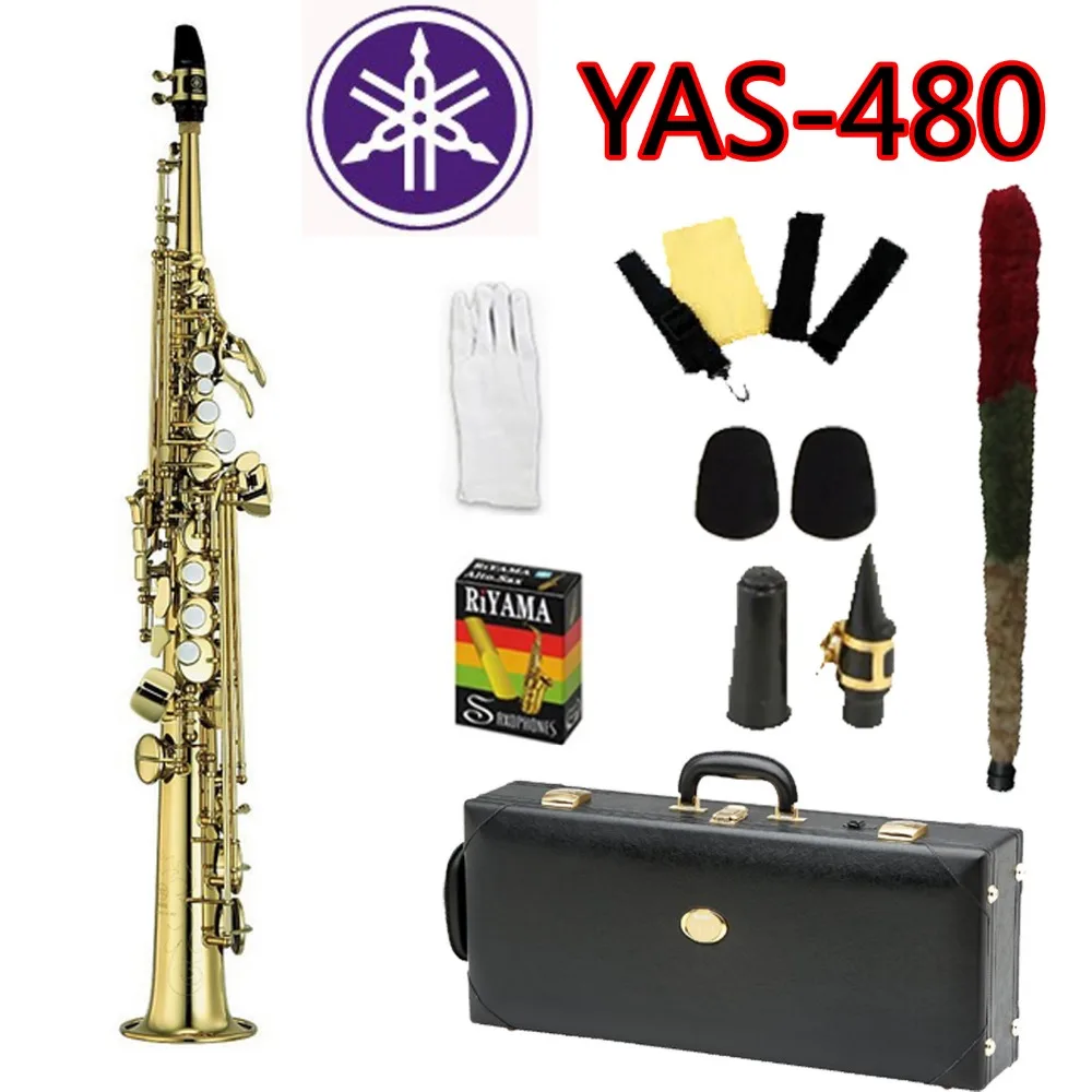 

Promotions High Quality Brand Intermediate Soprano Saxophone YSS-475II Gold Professional Sax mouthpiece With Case Accessories