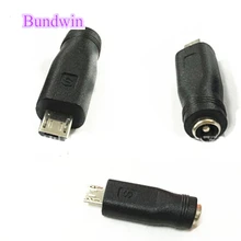 Bundwin 5,5*2,1 для Micro USB Jack Micro USB конвертер 5Pin DC зарядное устройство адаптер разъем для ноутбука/планшета/мобильного телефона