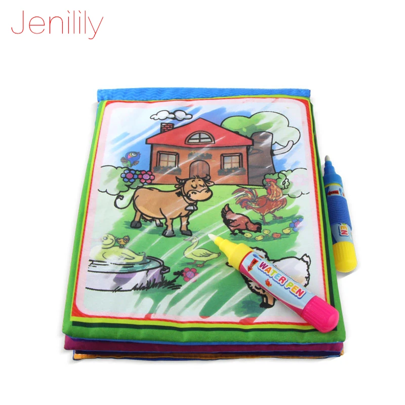 Новинка от Jenilily книга для рисования на воде детей и + 2 волшебных ручки/Детская