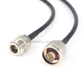 

10 Pieces N type Male to Female RF Coax Adapter Extension Jumper Cable 1.6 Feet