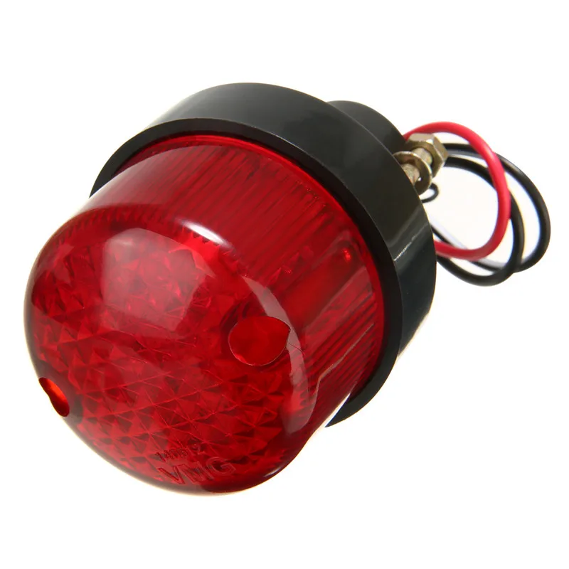 

New 12V License Plate Bracket Brake Tail Light Lamp Red Lens License Plate Mount Holder Brake Tail Light For Motorcycle