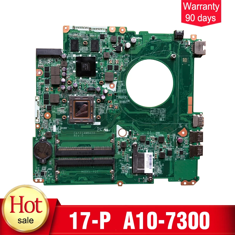 

YTAI for Pavilion 17-P 17z-p Laptop Motherboard A10-7300 DAY21AMB6D0 766904-001 mainboard fully tested