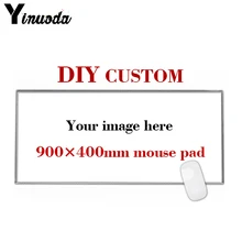 Yinuoda 900*400*2 мм 40 см x 70 см x 3 мм DIY пользовательские резиновых игровой Мышь коврик клавиатура ноутбука коврик XL для КС го Dota 2