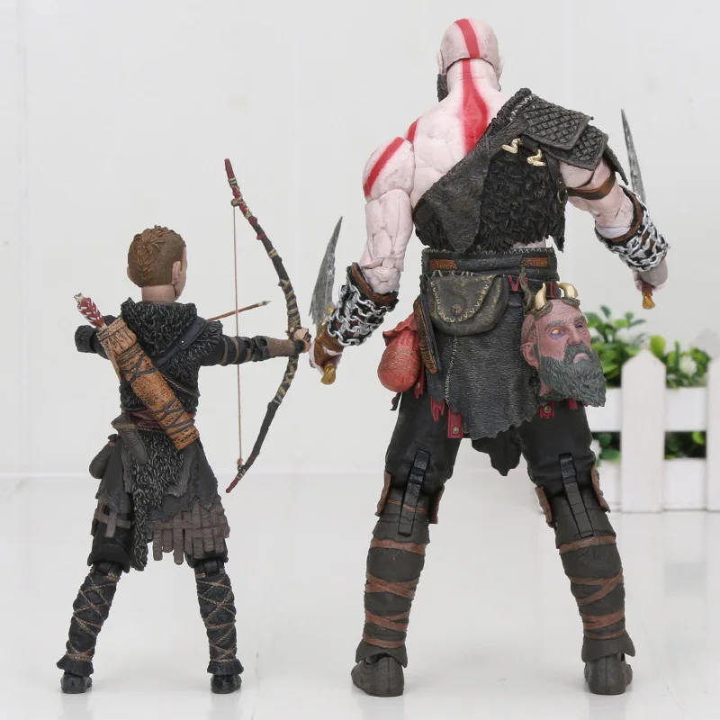 NECA God of War Kratos & Atreus Ultimate ПВХ экшн фигурка Коллекционная модель игрушка|Игровые